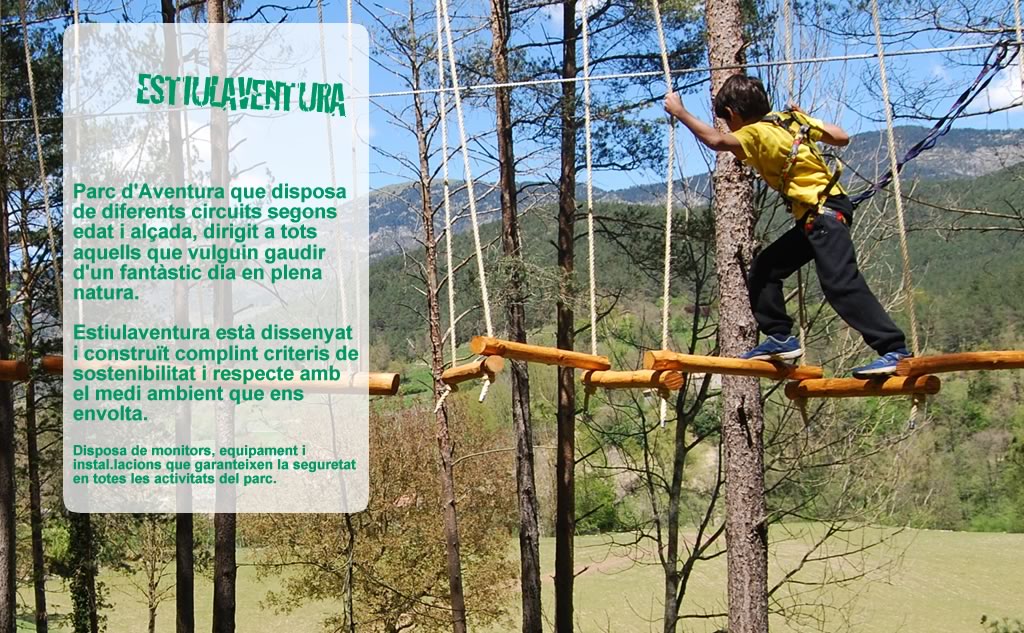 Parque aventura para niños según edad